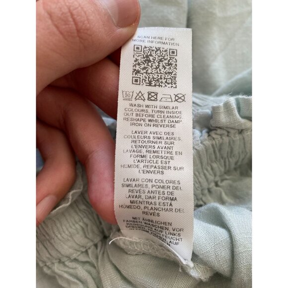 ASOS Design Womens Light Blue Midi Skirt Size US 2 Elastic Waist Pockets Casual - Picture 6 of 8